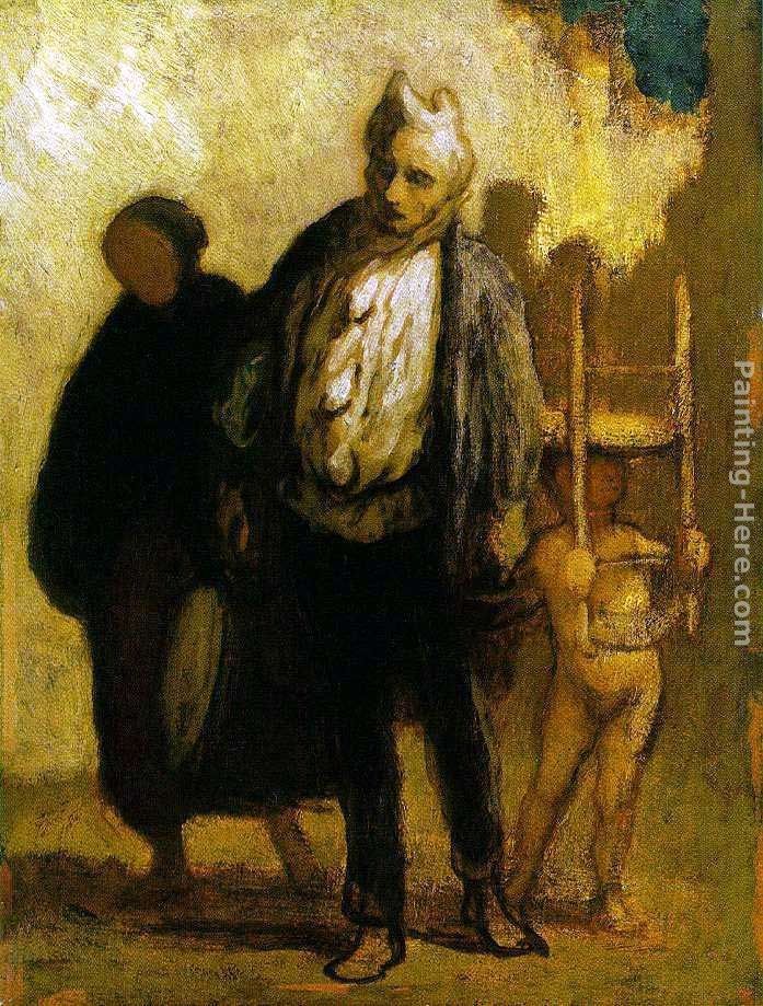 Honore Daumier Wandering Saltimbanques